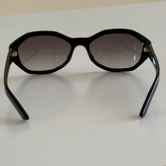 Prada Sunglasses Women's SPR20V-F 1AB/5O0 Black Fashion Rectangle 56mm - Picture 6 of 9